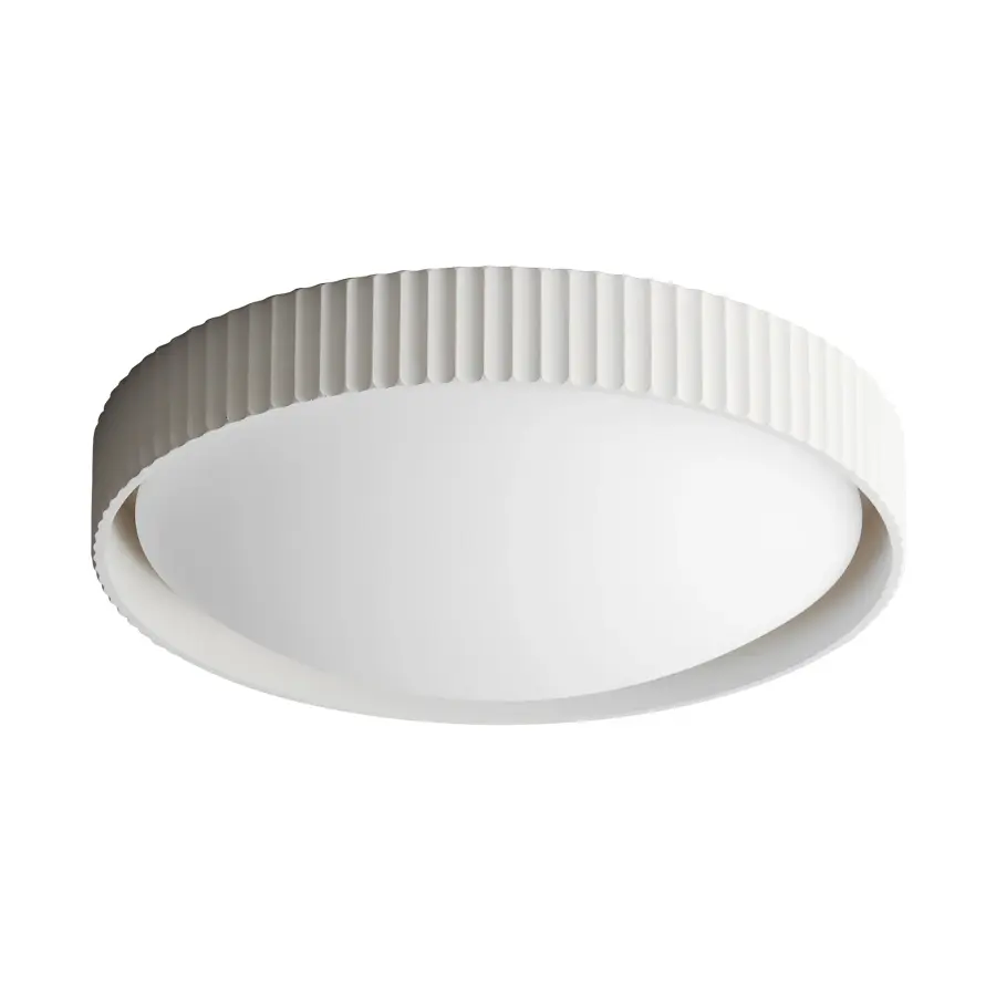 Souffle 18" LED Flush Mount in Chalk White - Image 1