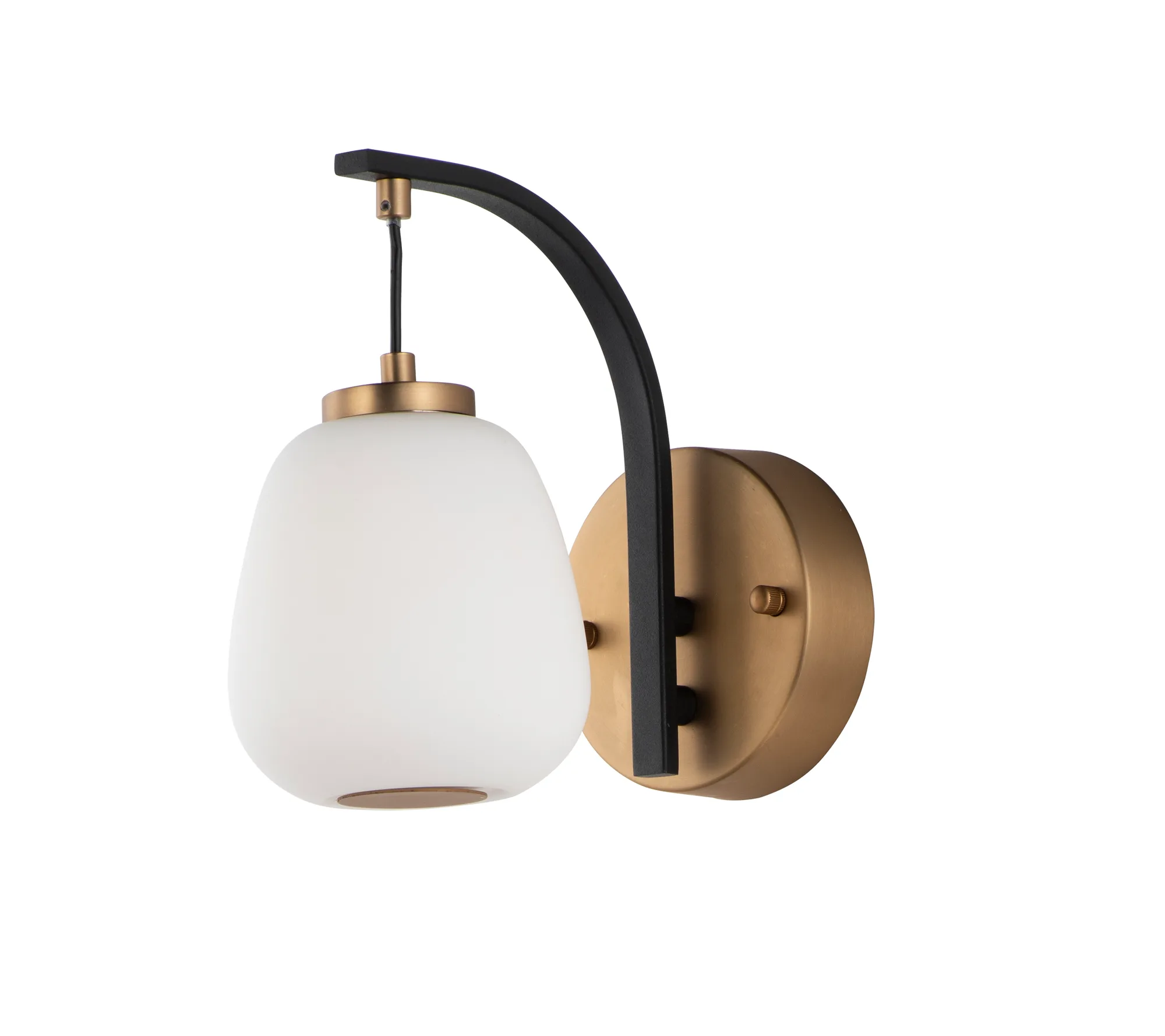 Soji LED Wall Sconce in Black and Gold
