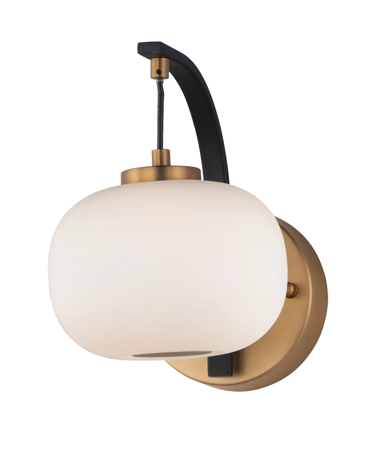 Soji LED Wall Sconce in Black and Gold
