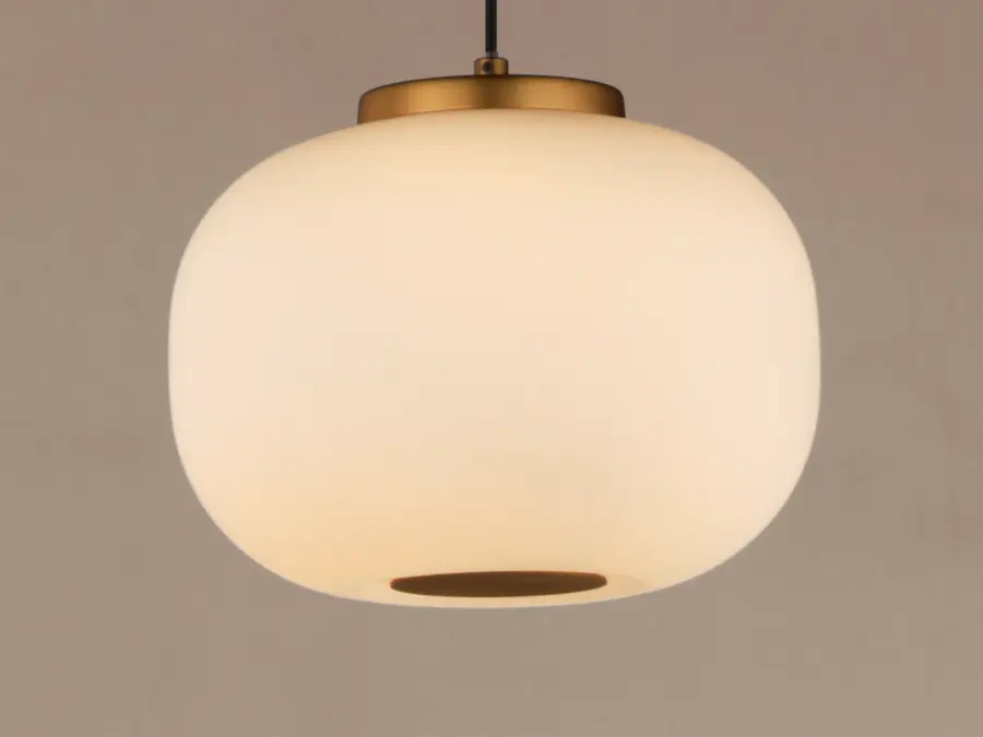 Soji Single Pendant in Black & Gold - Image 3