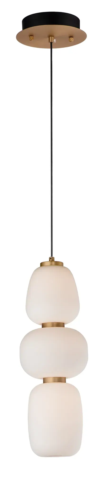 Soji Single Pendant in Black and Gold - Image 1