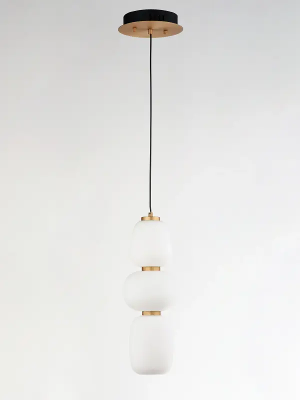 Soji Single Pendant in Black and Gold - Image 2