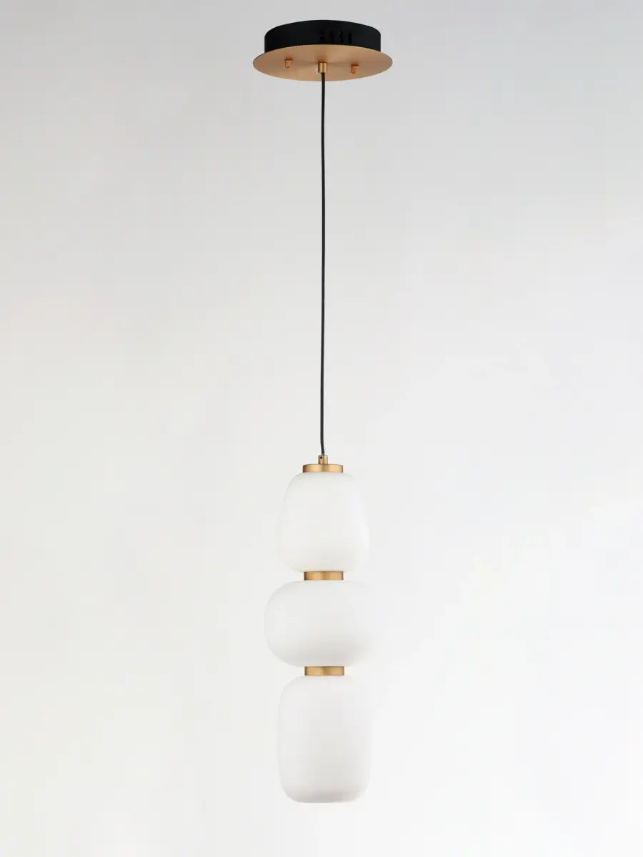 Soji Single Pendant in Black and Gold - Image 2