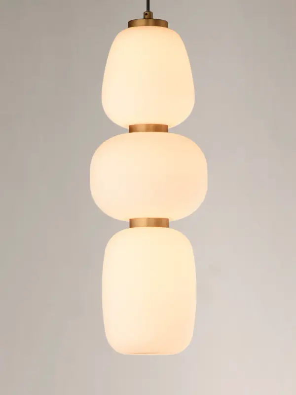 Soji Single Pendant in Black and Gold - Image 3