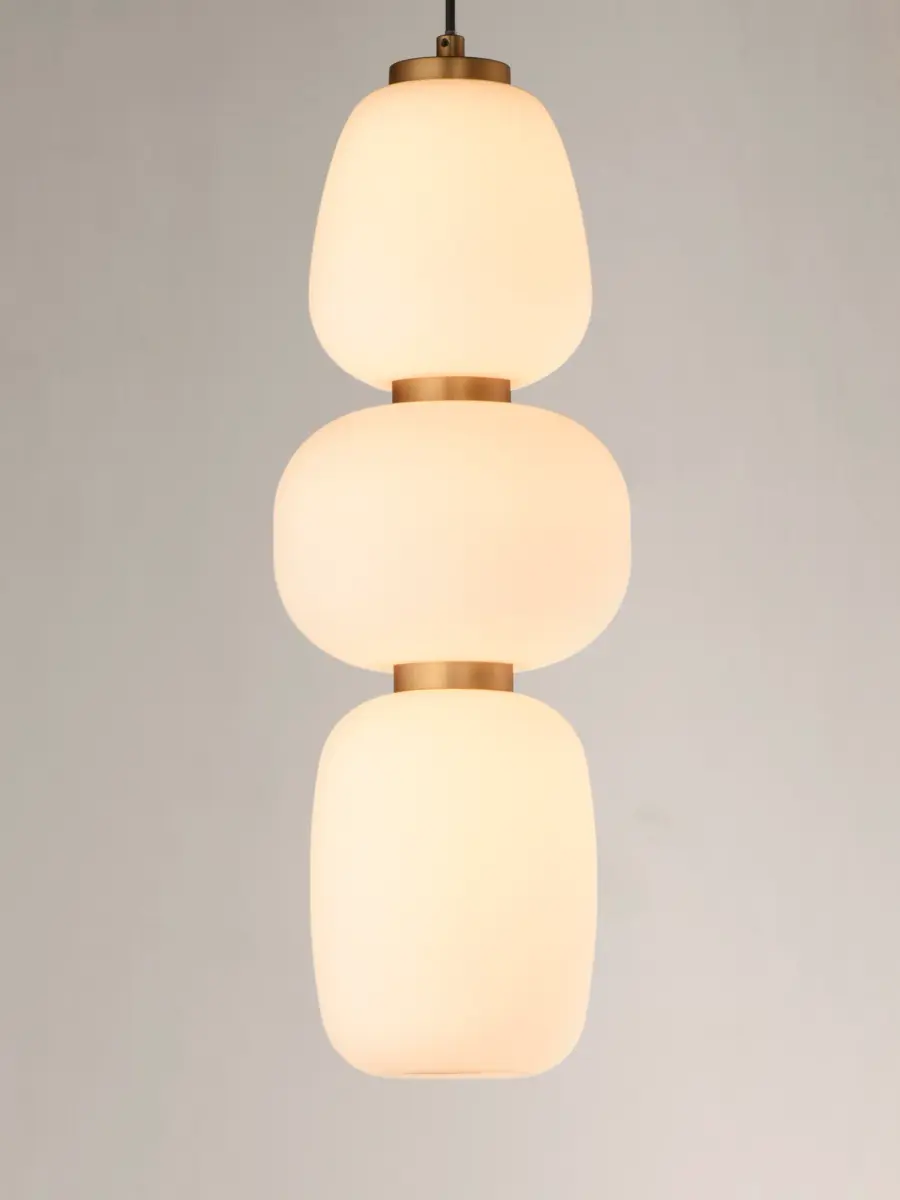 Soji Single Pendant in Black and Gold - Image 3