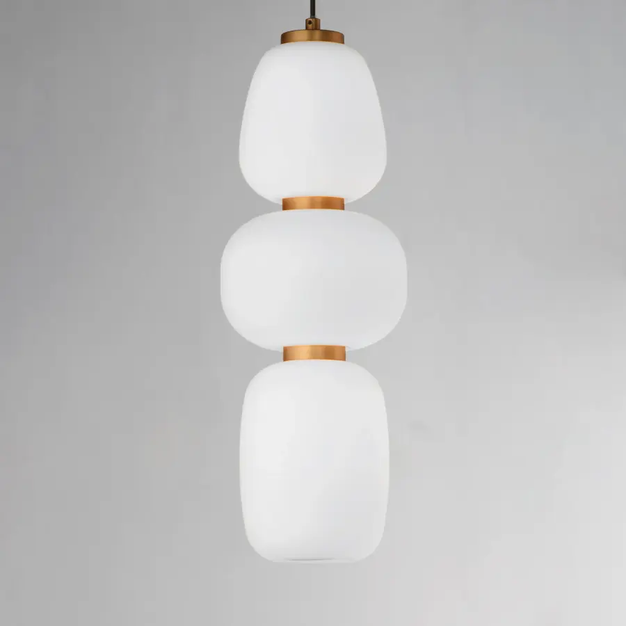 Soji Single Pendant in Black and Gold - Image 4