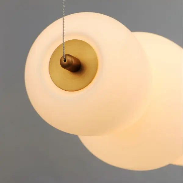Soji 40" LED Linear Pendant in Black & Gold - Image 3