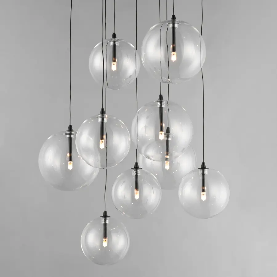 Global 9-Light LED Multi-Tier Chandelier - Image 2