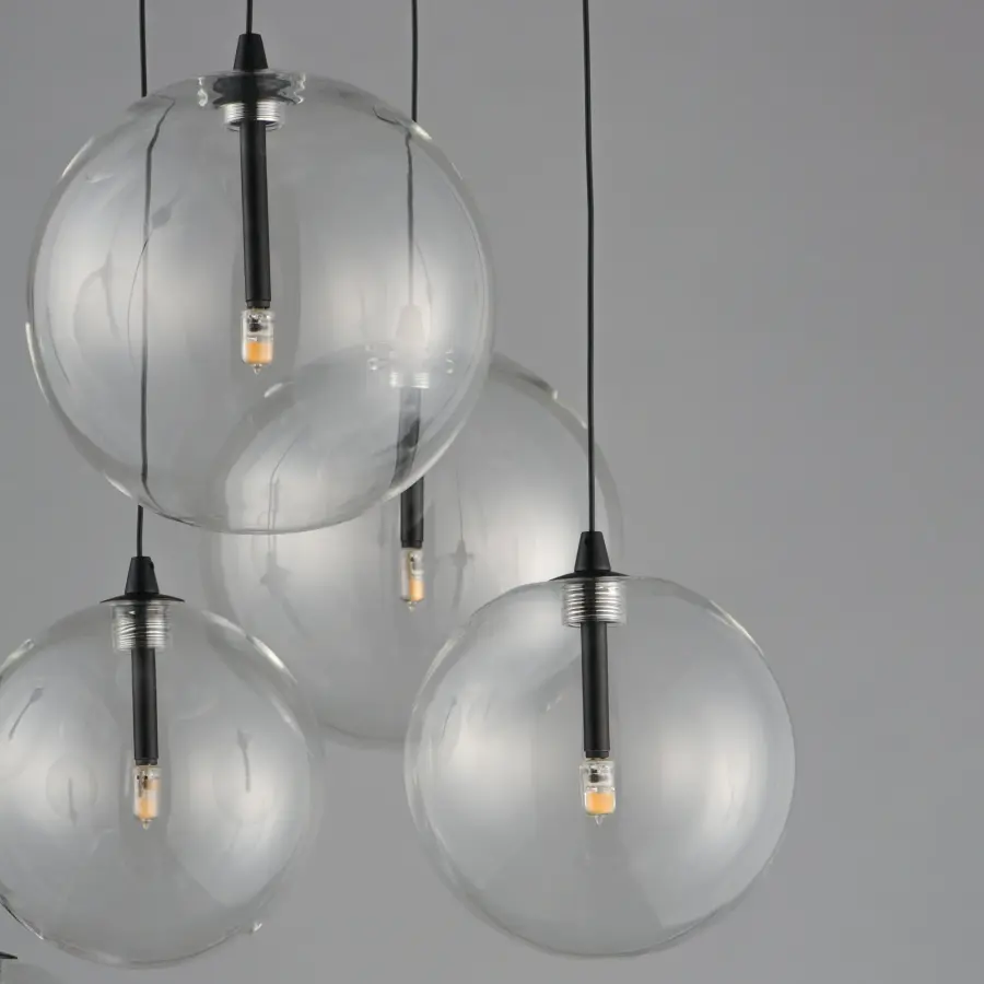 Global 9-Light LED Multi-Tier Chandelier - Image 4