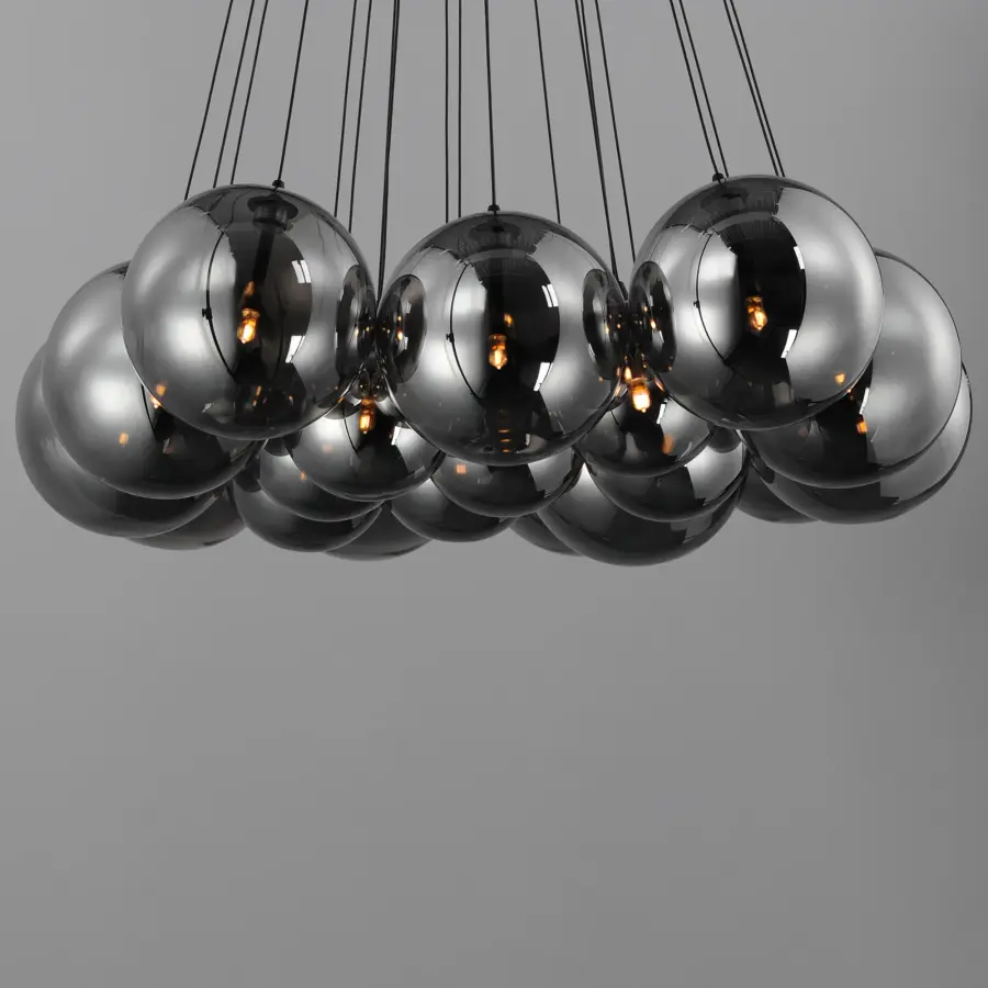 Burst 20-Light LED Multi-Light Pendant in Matte Black - Image 2