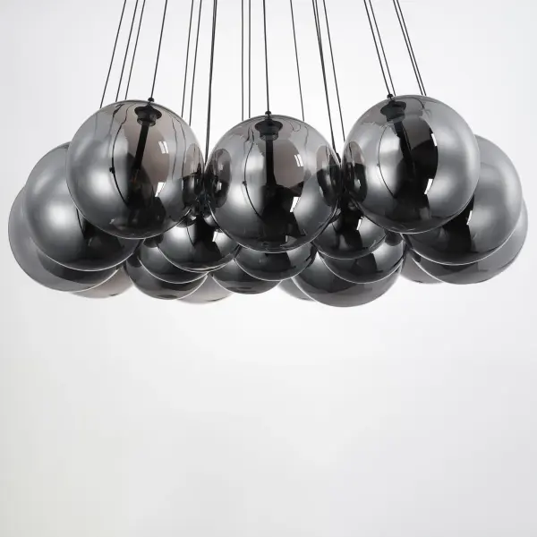 Burst 20-Light LED Multi-Light Pendant in Matte Black - Image 3
