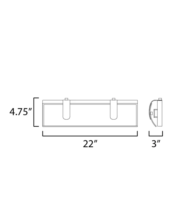 Clutch 22" LED Bath Vanity in Gold - Image 5