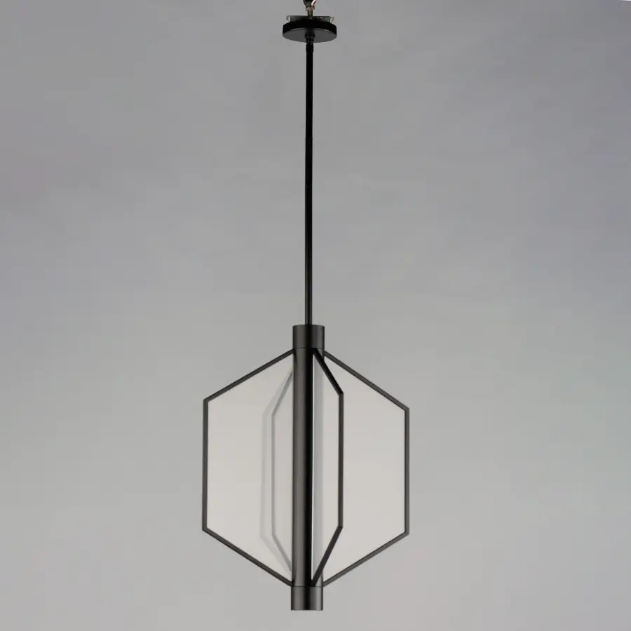 Telstar Single LED Pendant in Matte Black - Image 2