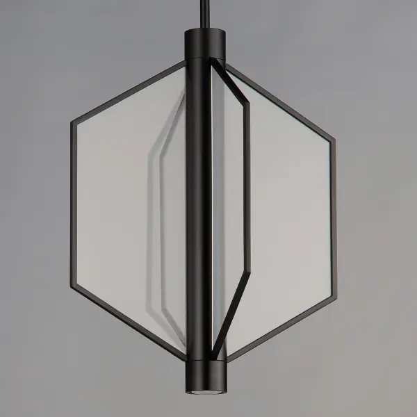 Telstar Single LED Pendant in Matte Black - Image 3
