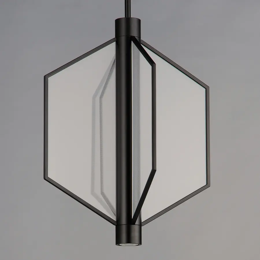 Telstar Single LED Pendant in Matte Black - Image 3