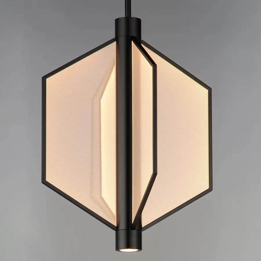 Telstar Single LED Pendant in Matte Black - Image 4