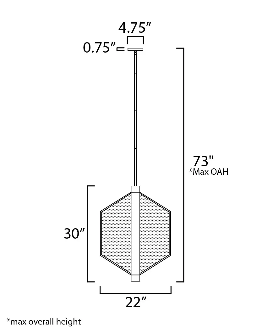 Telstar Single LED Pendant in Matte Black - Image 2