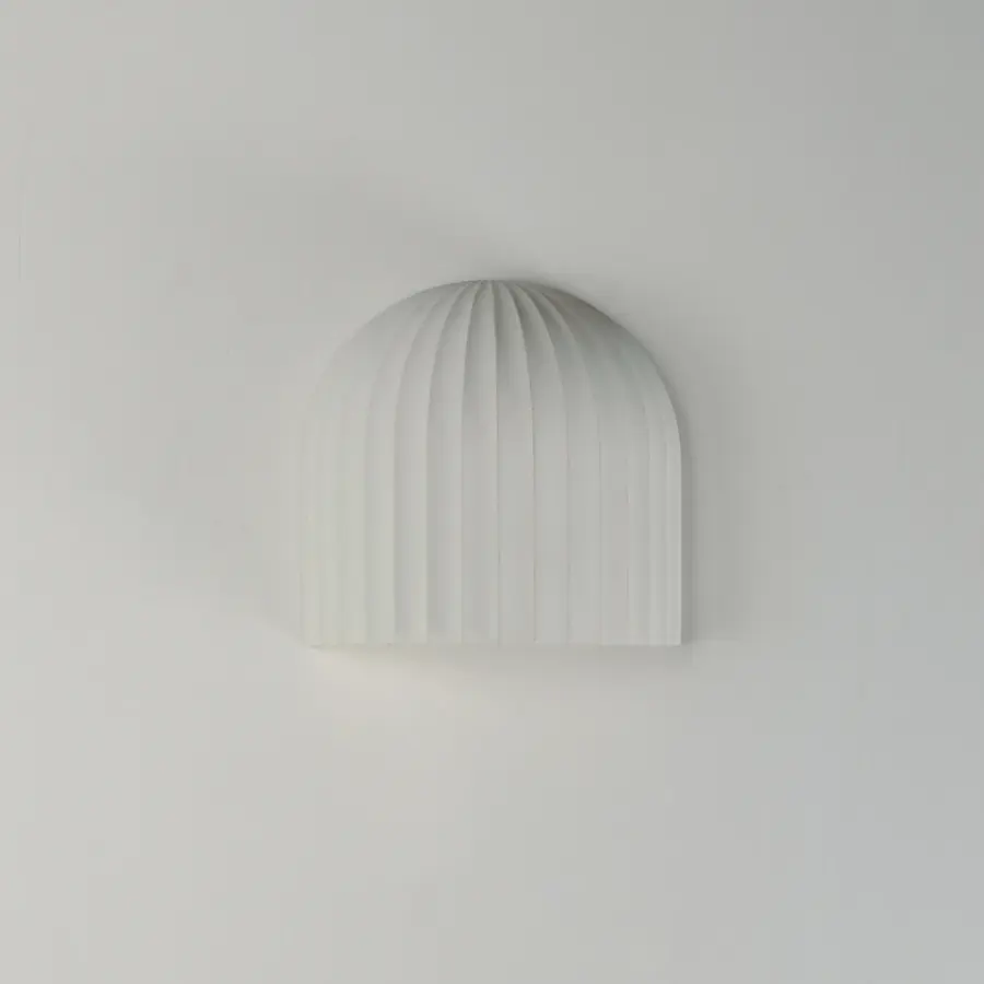 Basilica 1-Light LED Wall Sconce in Chalk White - Image 2