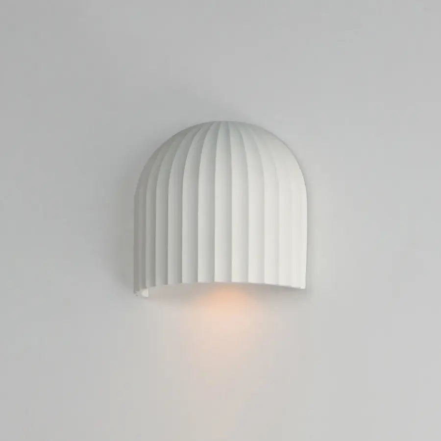 Basilica 1-Light LED Wall Sconce in Chalk White - Image 3