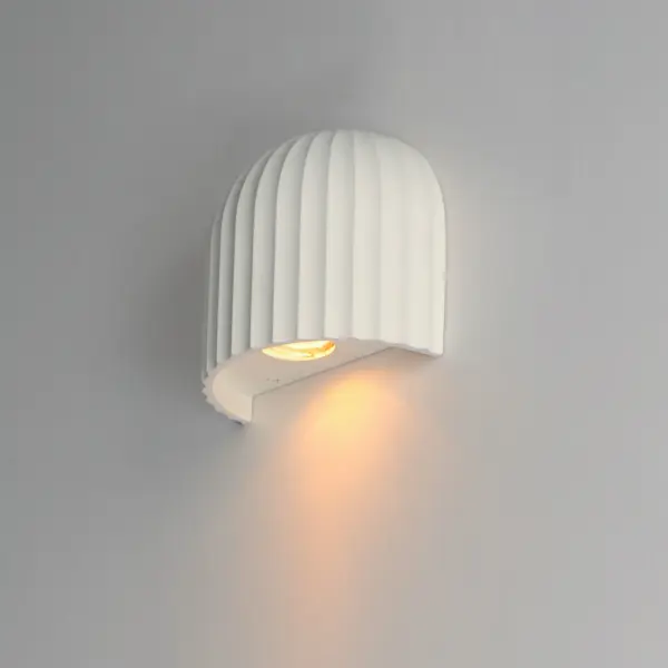 Basilica 1-Light LED Wall Sconce in Chalk White - Image 4