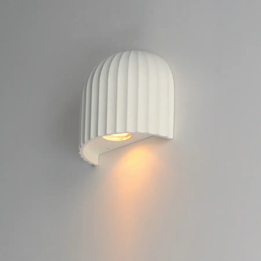 Basilica 1-Light LED Wall Sconce in Chalk White - Image 4