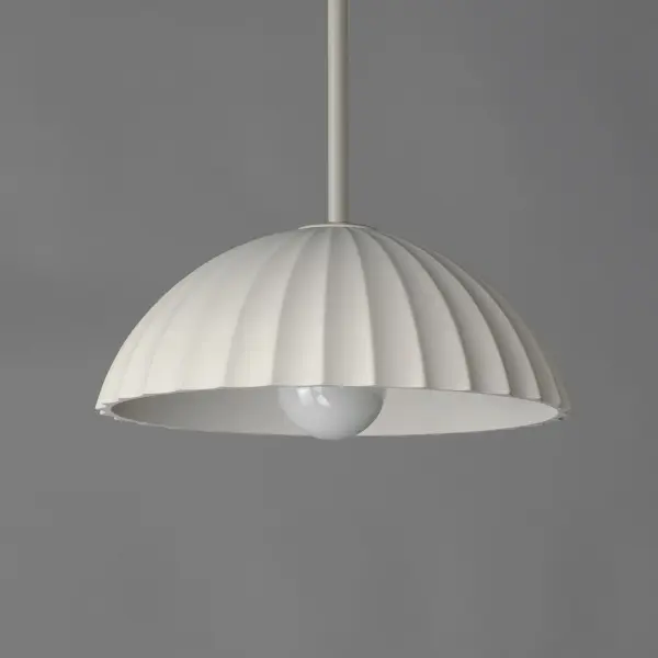 Basilica Single Pendant Light in Chalk White - Image 2
