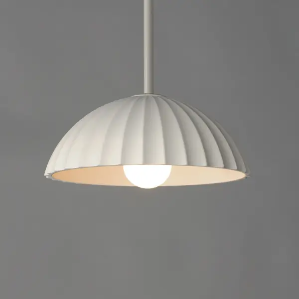 Basilica Single Pendant Light in Chalk White - Image 3