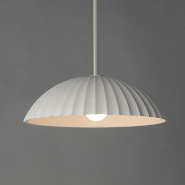 Basilica Single Pendant Light in Chalk White - Image 3
