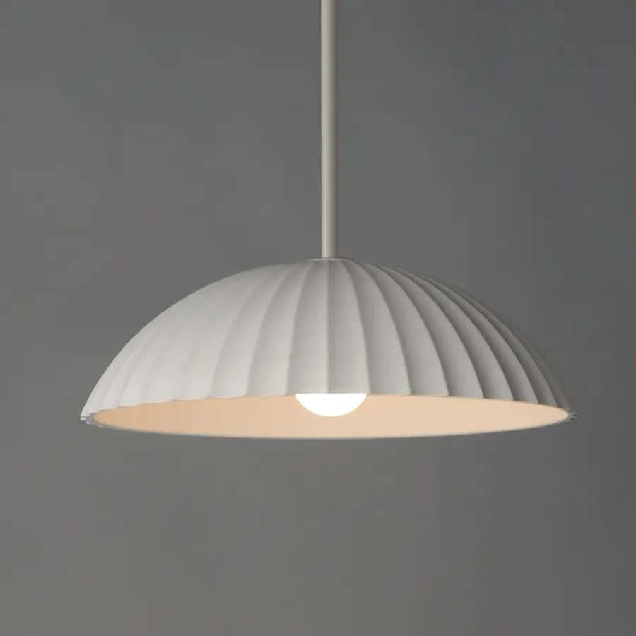 Basilica Single Pendant Light in Chalk White - Image 3