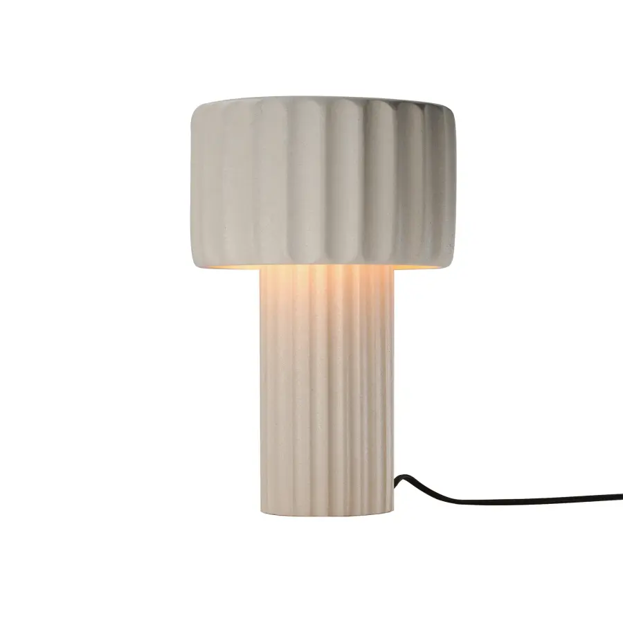 Modern Architectural Table Lamp with Sculptural Concrete Design - Image 1