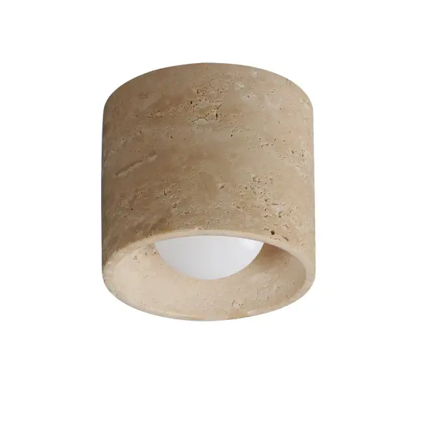Collection: Cava Finish: Travertine Width: 5.00" Height: 4.25" Length: 5.00" Weight: 3.50 lb Wire: 8" Canopy: 4.25"x4.25"x0.5" Bulbs Included Number of Bulbs: 1 Maximum Wattage: 8.00 W Bulb Base: PCB Integrated Light Source: LED Light Output: 300.00 lm Color Temperature: 3000 K CRI: 90 Rated Average Life: 30000 Voltage: 120.00 V Material: Stone Safety Listing: cETLus LED Manufacturer Warranty: 3 Spec Sheet