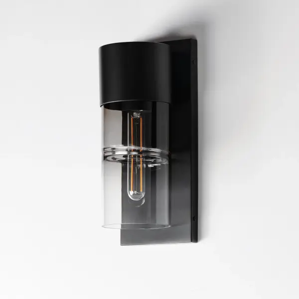 Smokestack Small LED Outdoor Wall Sconce in Matte Black - Image 4