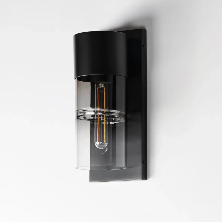 Smokestack Small LED Outdoor Wall Sconce in Matte Black - Image 4