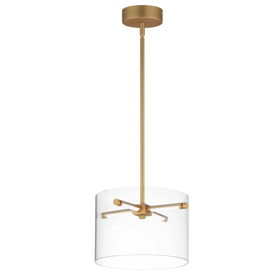 Polo 12" LED Pendant in Gold - Image 1