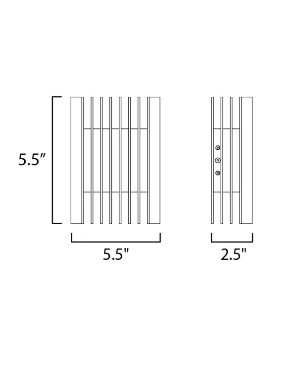 Rampart Small LED Outdoor Wall Sconce - Image 5
