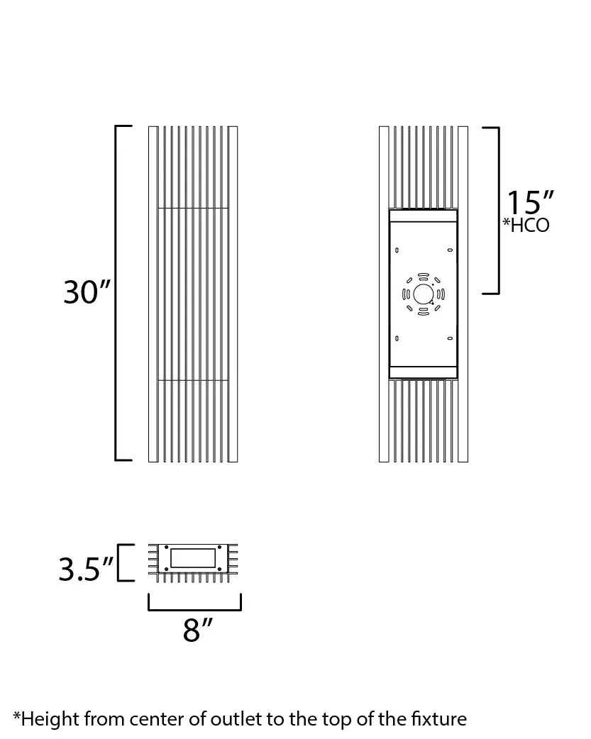 Rampart XL LED Outdoor Wall Sconce - Image 5