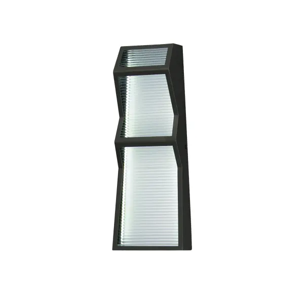 ADA-Compliant Modern LED Sconce with Striking Ribbed Glass Design - Image 1