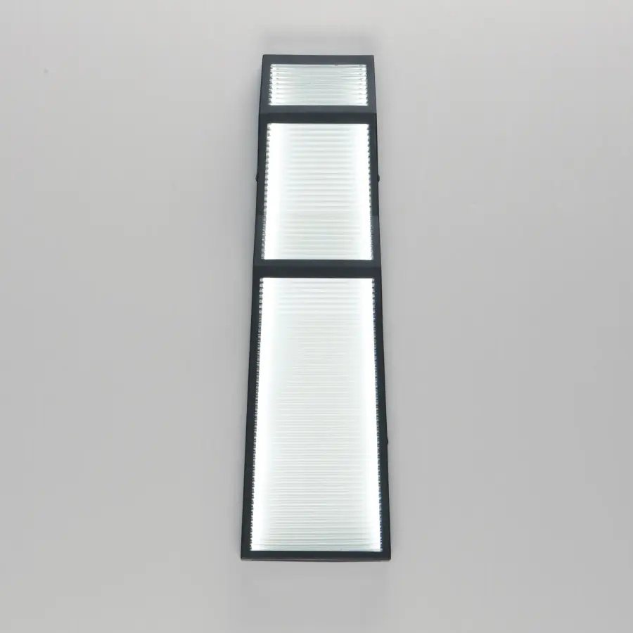 ADA-Compliant Modern LED Sconce with Striking Ribbed Glass Design - Image 3