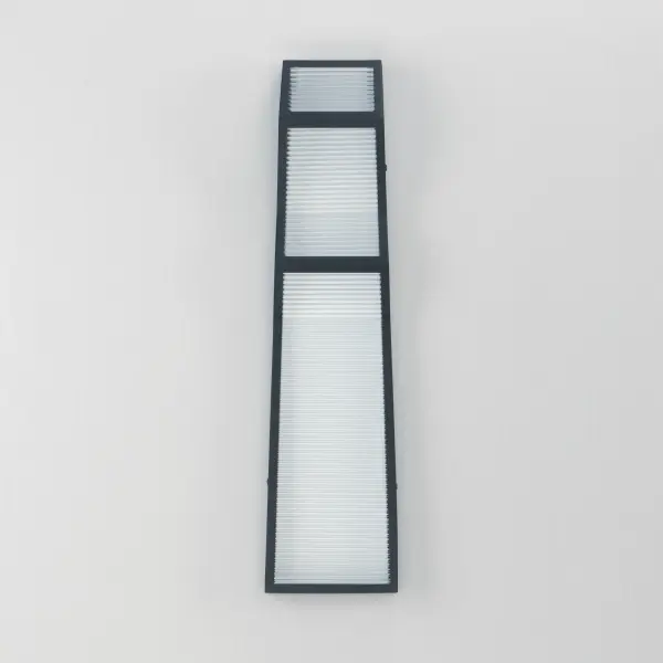 ADA-Compliant Modern LED Sconce with Striking Ribbed Glass Design - Image 2
