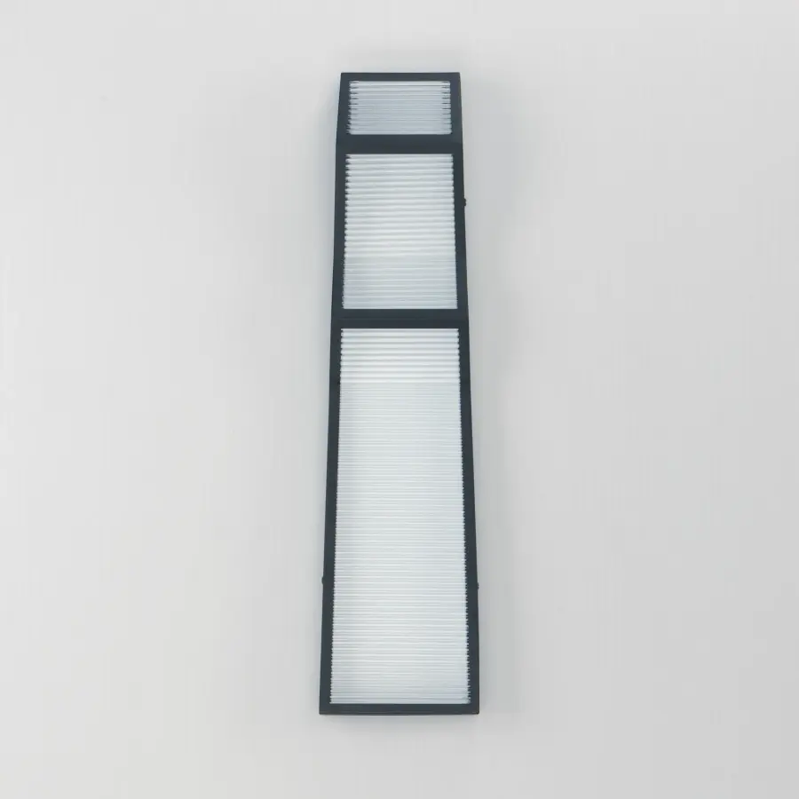 ADA-Compliant Modern LED Sconce with Striking Ribbed Glass Design - Image 2