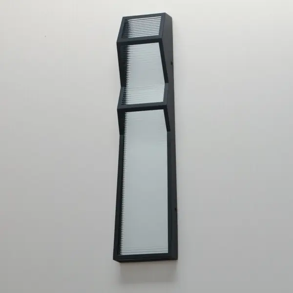 ADA-Compliant Modern LED Sconce with Striking Ribbed Glass Design - Image 4