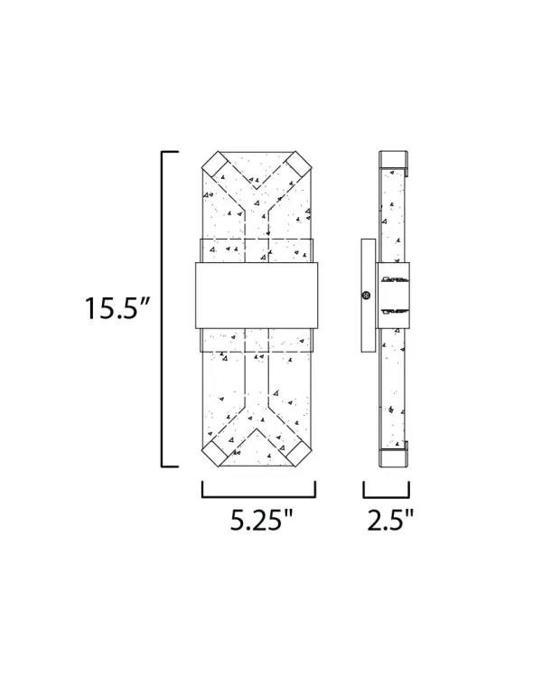Rune LED Outdoor Wall Sconce - Medium - Image 5