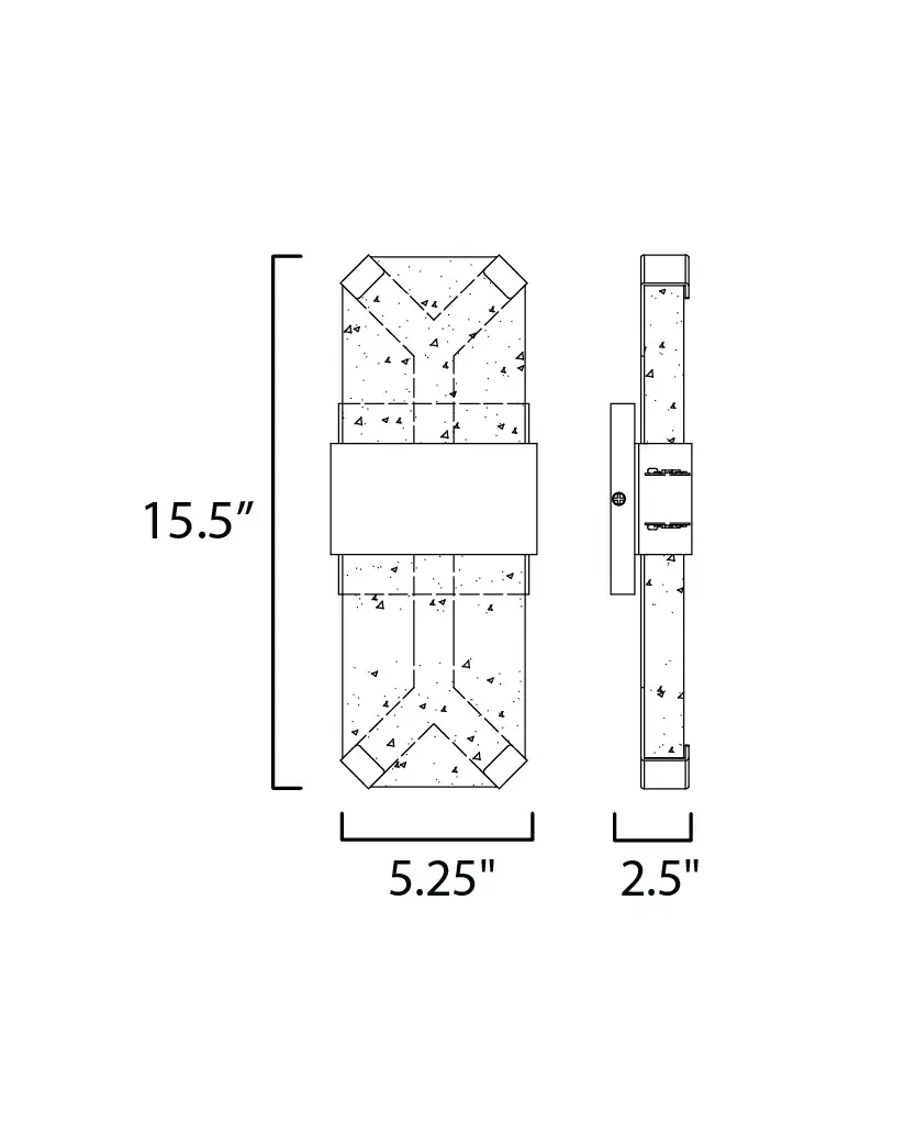 Rune LED Outdoor Wall Sconce - Medium - Image 5
