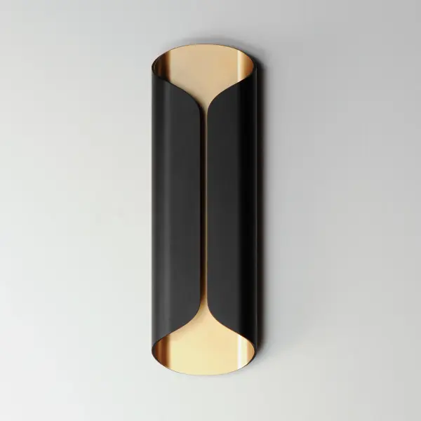 The Folio wall sconce combines rigid aluminum construction with a soft folded design aesthetic. Its dual-finish approach and LED efficiency make it ideal for both residential and commercial applications. - alternate view