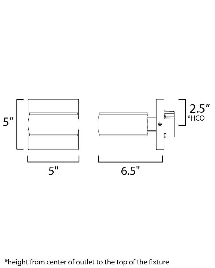Modular 1-Light LED Outdoor Wall Sconce - Image 5