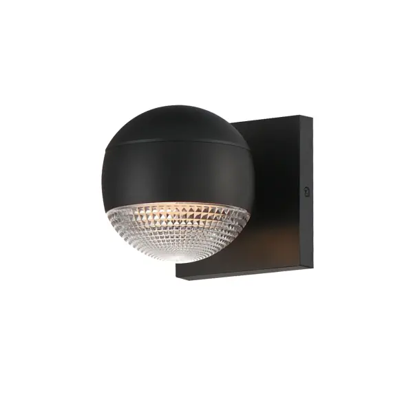 This streamlined outdoor wall sconce combines modern minimalism with practical functionality. The cast aluminum construction and Dark Sky compliant design make it ideal for eco-conscious applications, while multiple lens options provide design versatility.