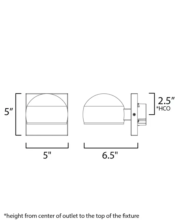 Modular Dome 1-Light LED Outdoor Wall Sconce - Image 5