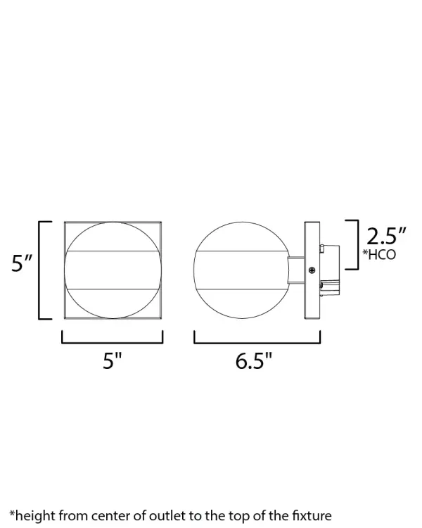 Modular Globe 1-Light LED Outdoor Wall Sconce - Image 5