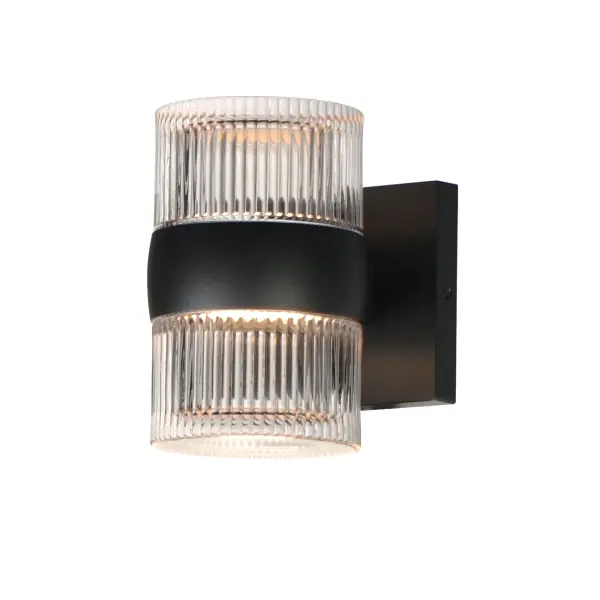 The Modular LED wall sconce combines minimalist design with functional outdoor lighting. Its streamlined aluminum construction and customizable glass lens options deliver 1040 lumens of warm 3000K light while meeting Dark Sky compliance standards.