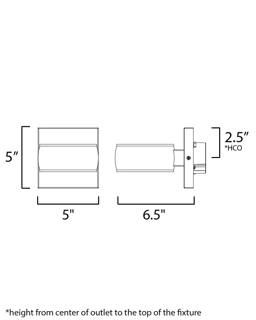 Modular 2-Light LED Outdoor Wall Sconce - Image 5
